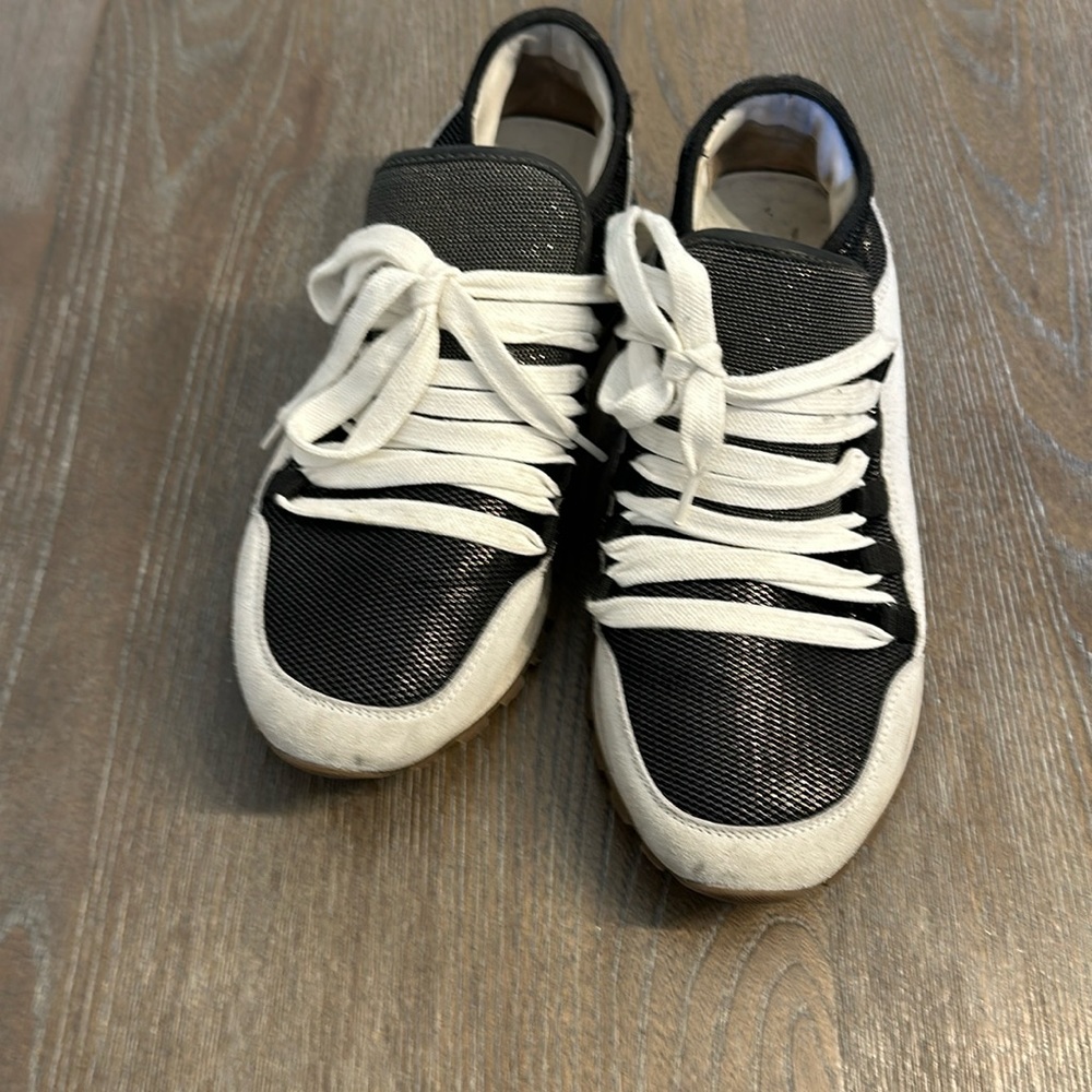 Brunello cucinelli sneaker beige and navy